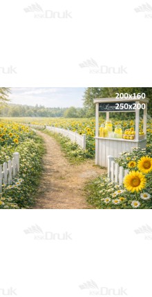 Tło fotograficzne „Letnia lemoniada wśród słoneczników” | 4128